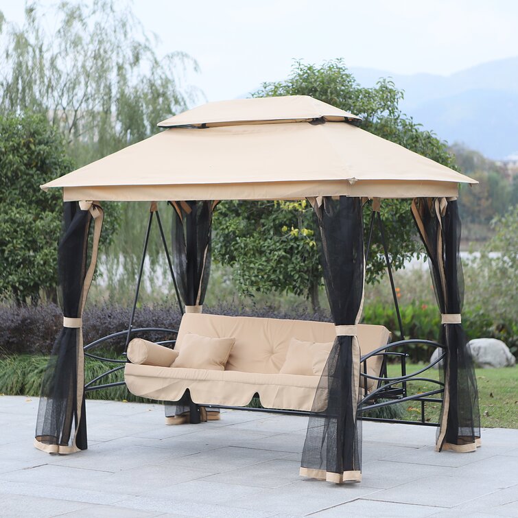 Patio swing discount daybed with canopy